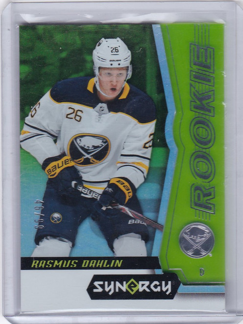 2018-19 Upper Deck Synergy Green Rasmus Dahlin 46/99 Buffalo Sabres