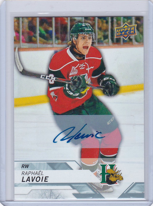 2018-19 Upper Deck CHL Auto Raphael Lovoie Halifax Mooseheads