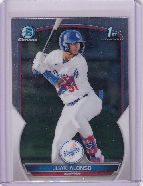 2023 Bowman Chrome #BCP137 Juan Alonso Los Angeles Dodgers