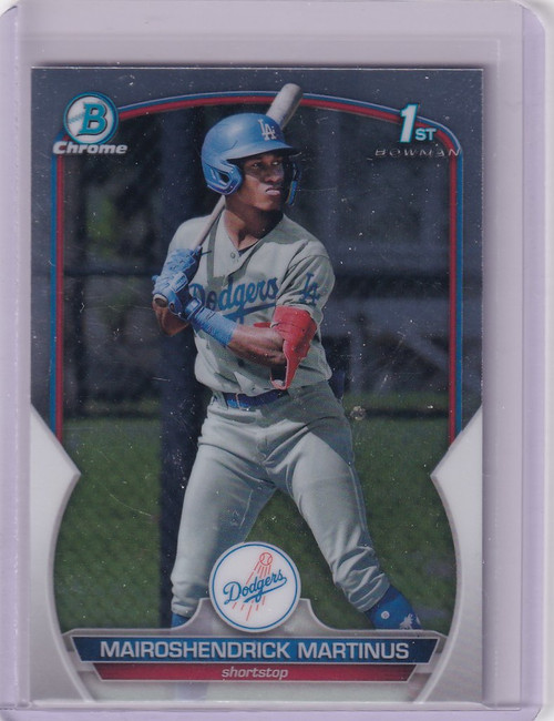 2023 Bowman Chrome #BCP55 Mairoshendrick Martinus Los Angeles Dodgers