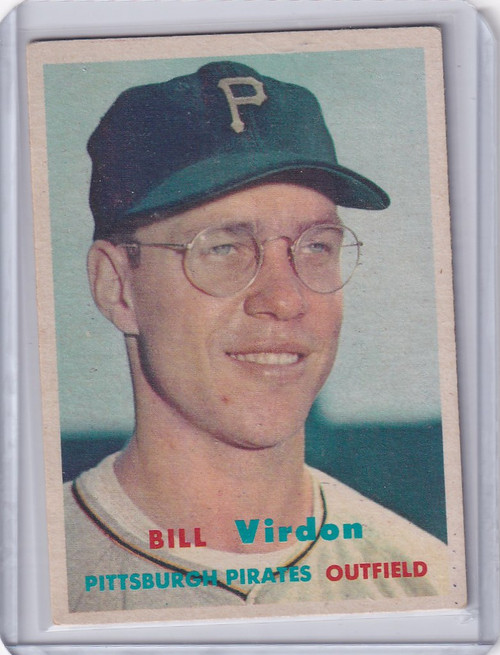1957 Topps Baseball #110 Bill Virdon - Pittsburgh Pirates