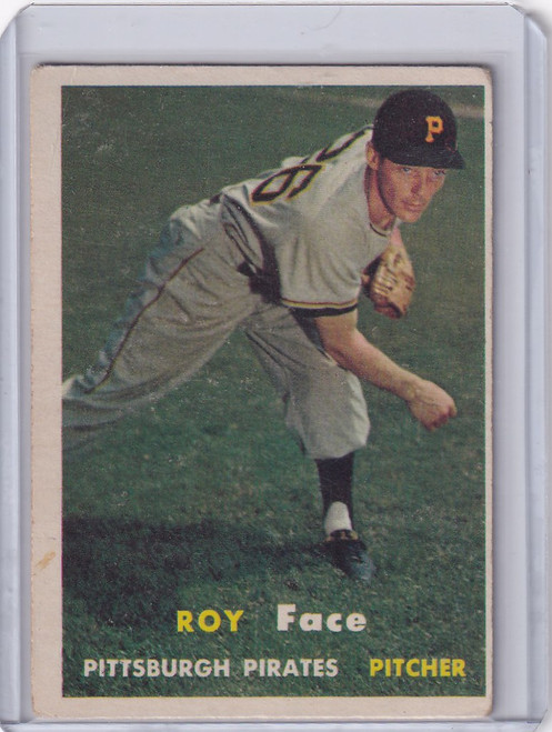 1957 Topps Baseball #166 Roy Face - Pittsburgh Pirates