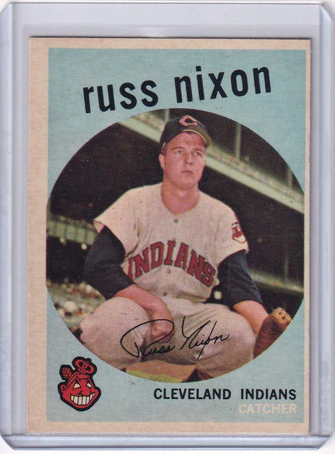 1959 Topps Baseball #344 Russ Nixon - Cleveland Indians