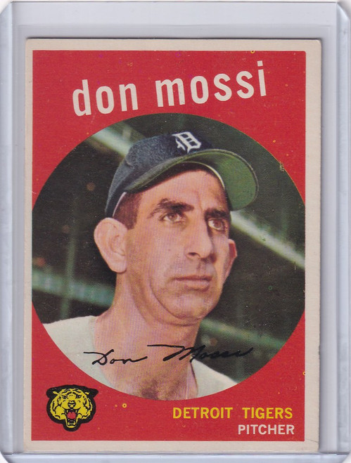 1959 Topps Baseball #302 Don Mossi UER - Detroit Tigers