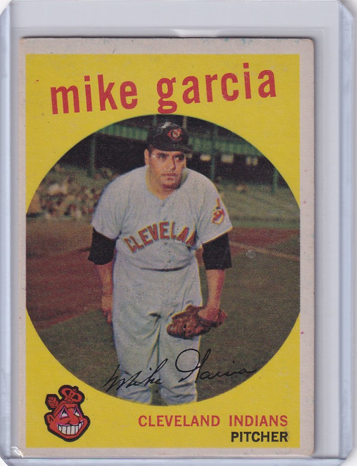 1959 Topps Baseball #516 Mike Garcia - Cleveland Indians