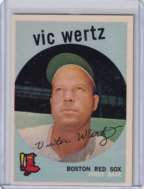 1959 Topps Baseball #500 Vic Wertz - Boston Red Sox