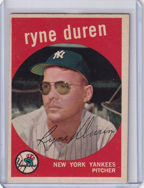 1959 Topps Baseball #485 Ryne Duren - New York Yankees