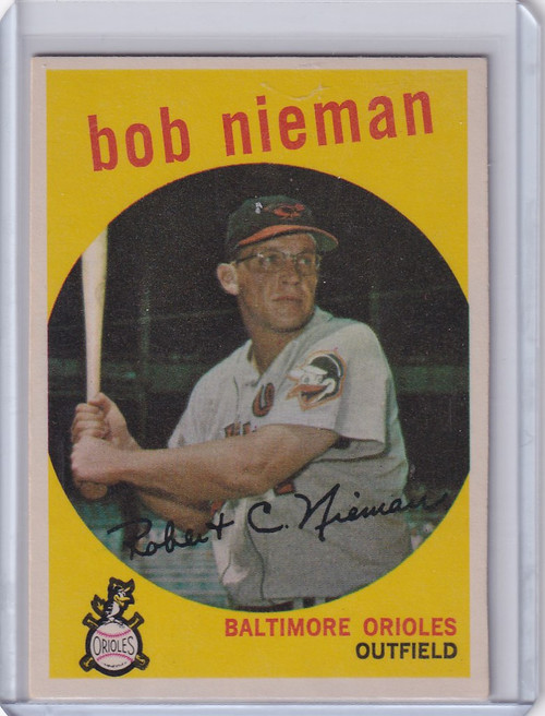 1959 Topps Baseball #375 Bob Nieman - Baltimore Orioles