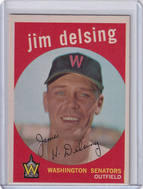 1959 Topps Baseball #386 Jim Delsing - Washington Senators