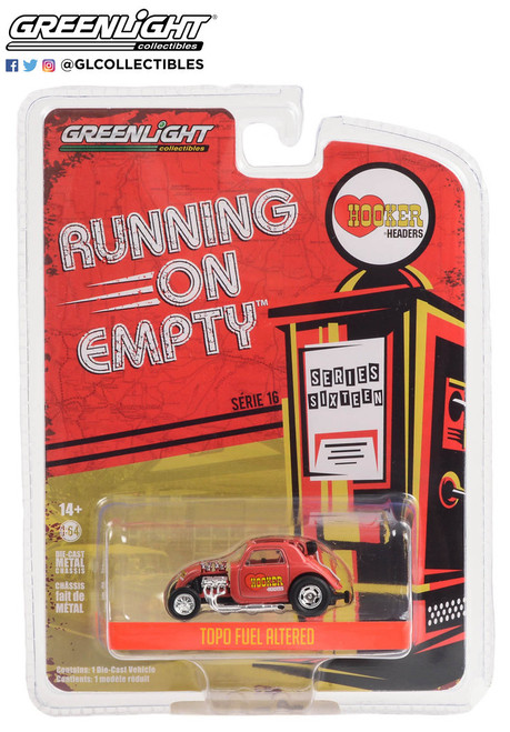 Greenlight 1:64 Running Empty SR 16 Topo Fuel Altered Hooker Header