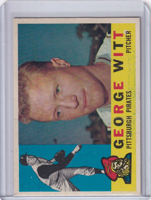 1960 Topps #298 George Witt - Pittsburgh Pirates