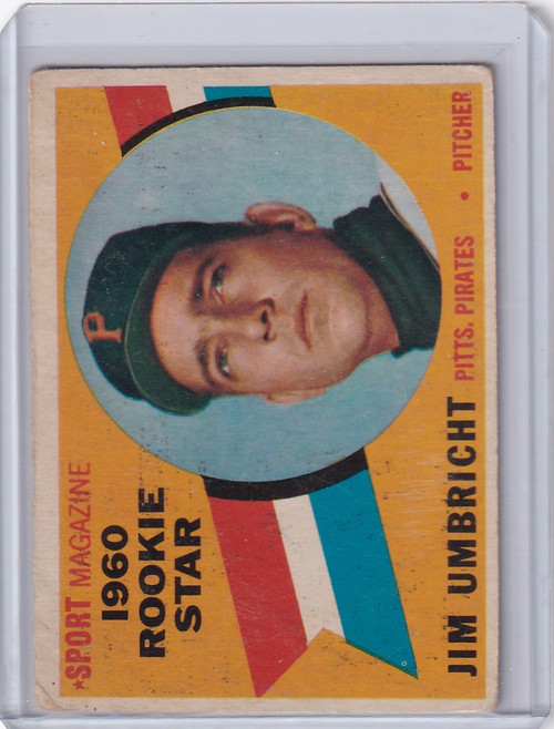 1960 Topps #145 Jim Umbricht - Pittsburgh Pirates RC