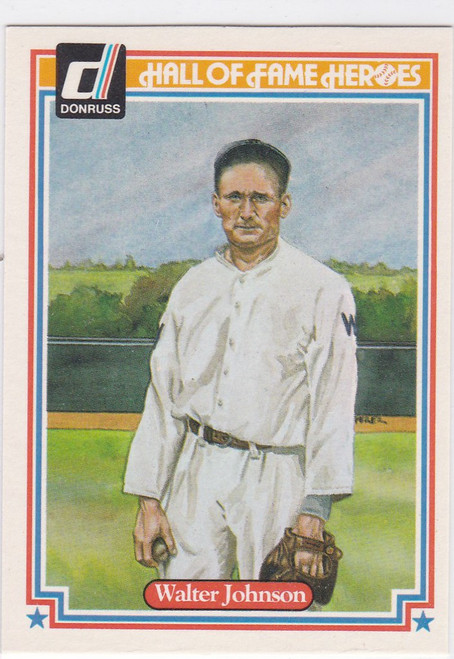 1983 Donruss Hall Of Fame Heroes #2 Walter Johnson