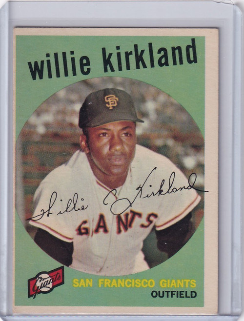 1959 Topps Baseball #484 Willie Kirkland - San Francisco Giants
