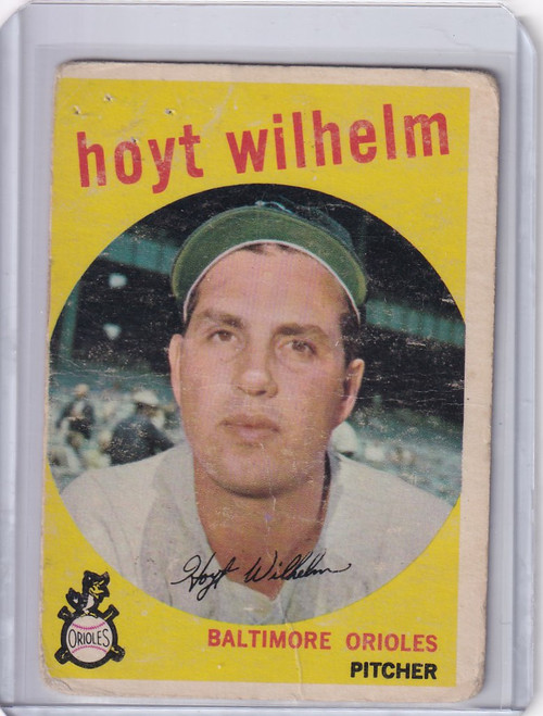 1959 Topps Baseball #349 Hoyt Wilhelm - Baltimore Orioles