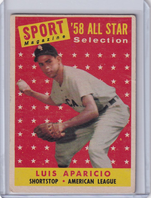 1958 Topps #483 Luis Aparicio - Chicago White Sox AS