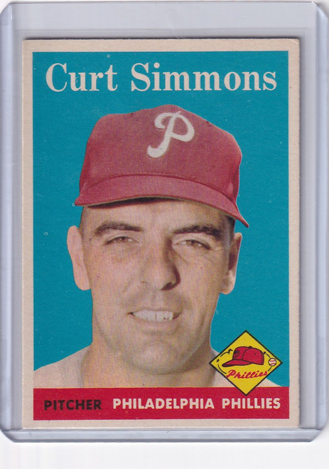 1958 Topps #404 Curt Simmons - Philadelphia Phillies