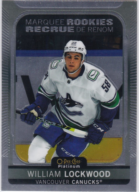 2021-22 O-Pee-Chee Platinum #248 William Lockwood Marquee Rookies Canucks