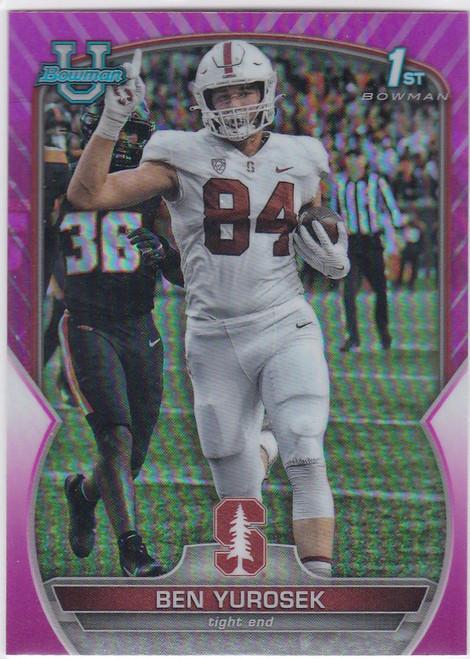 2022 Bowman Chrome University #23 Ben Yurosek Pink insert Bowman 1st Stanford