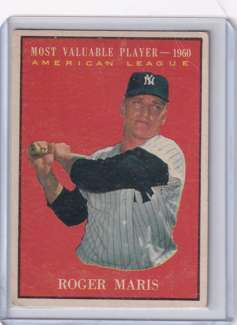 1961 Topps #478 Roger Maris - New York Yankees MVP