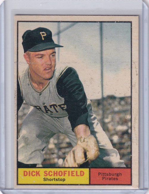1961 Topps #453 Dick Schofield - Pittsburgh Pirates