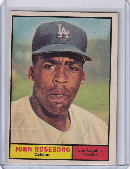 1961 Topps #363 John Roseboro - Los Angeles Dodgers