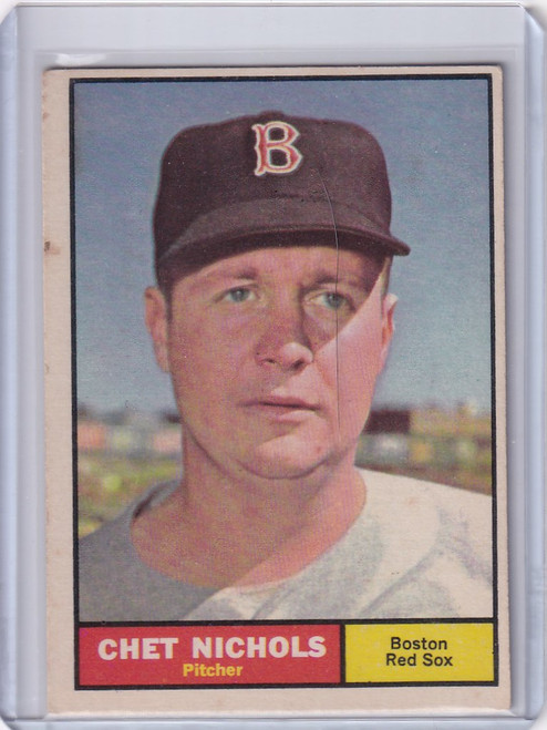 1961 Topps #301 Chet Nichols - Boston Red Sox