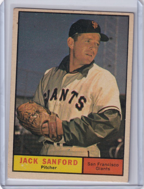 1961 Topps #258 Jack Sanford - San Francisco Giants