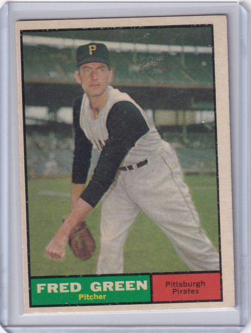 1961 Topps #181 Fred Green - Pittsburgh Pirates