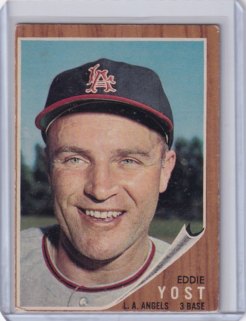 1962 Topps #176 Eddie Yost Portrait - Los Angeles Angels