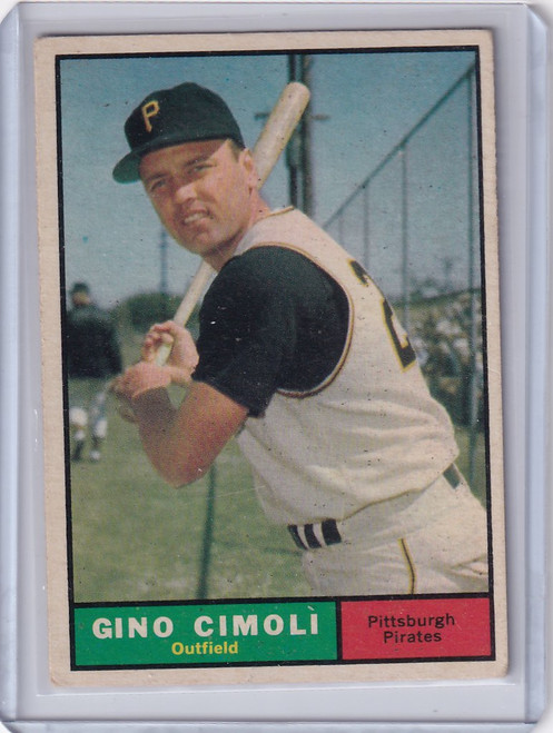 1961 Topps #165 Gino Cimoli - Pittsburgh Pirates