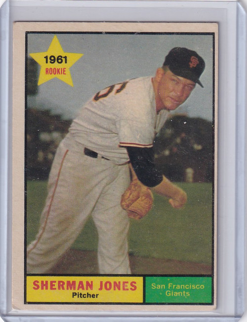 1961 Topps #161 Sherman Jones - San Francisco Giants RC