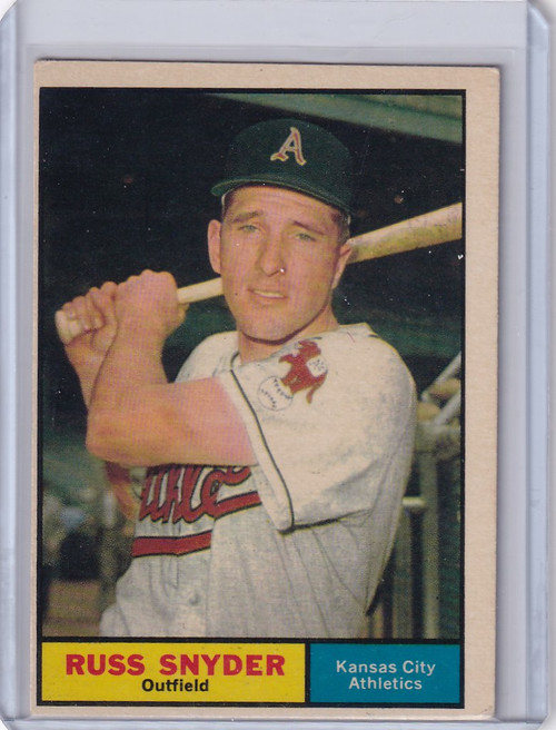 1961 Topps #143 Russ Snyder - Kansas City Athletics