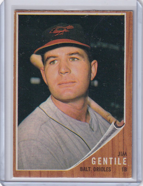 1962 Topps #290 Jim Gentile - Baltimore Orioles