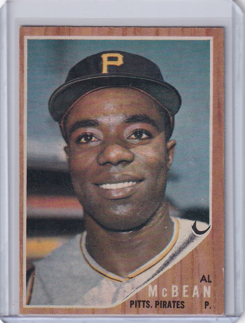 1962 Topps #424 Al McBean - Pittsburgh Pirates RC