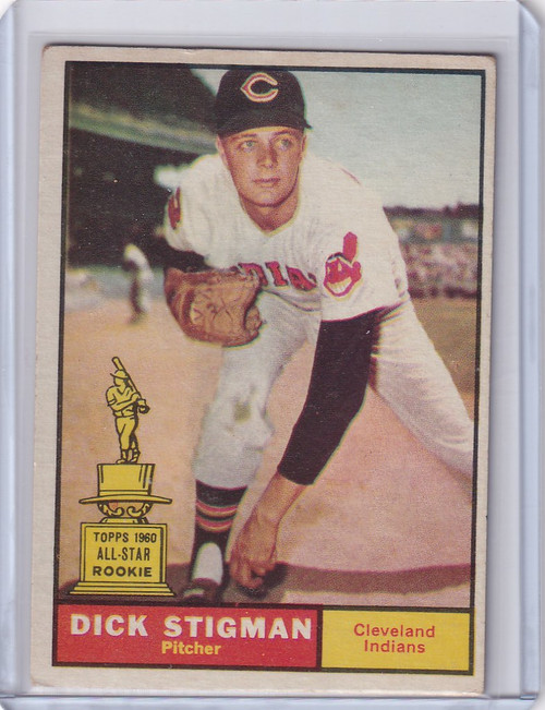 1961 Topps #77 Dick Stigman - Cleveland Indians