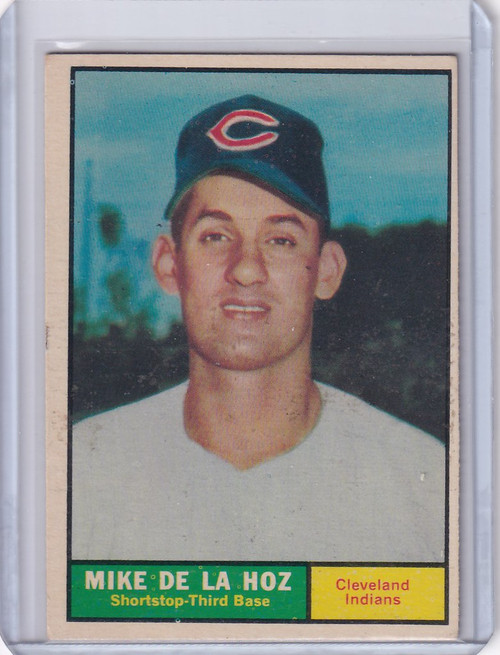 1961 Topps #191 Mike de la Hoz - Cleveland Indians RC