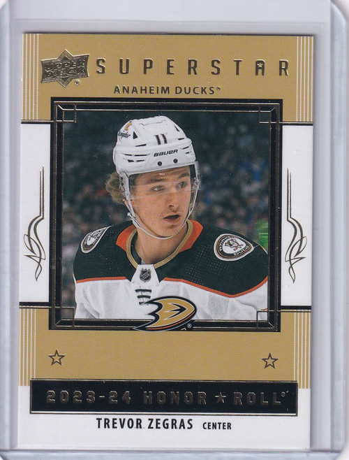 2023-24 Upper Deck Series 1 Honor Roll #HR-24 Trevor Zegras - Anaheim Ducks