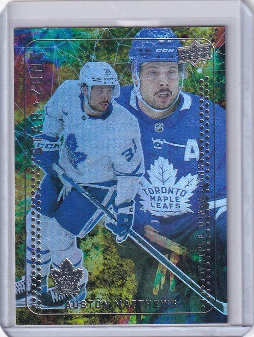 2023-24 Upper Deck Series 1 Star Zone #SZ-15 Auston Matthews Toronto Maple Leafs