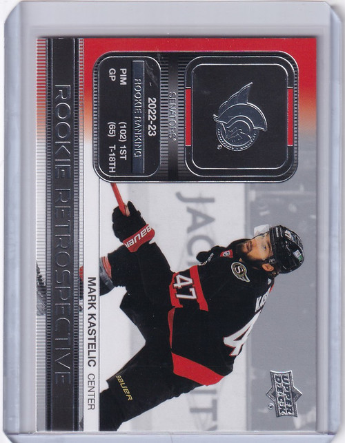 2023-24 Upper Deck Series 1 Retrospective #RR-4 Mark Kastelic - Ottawa Senators