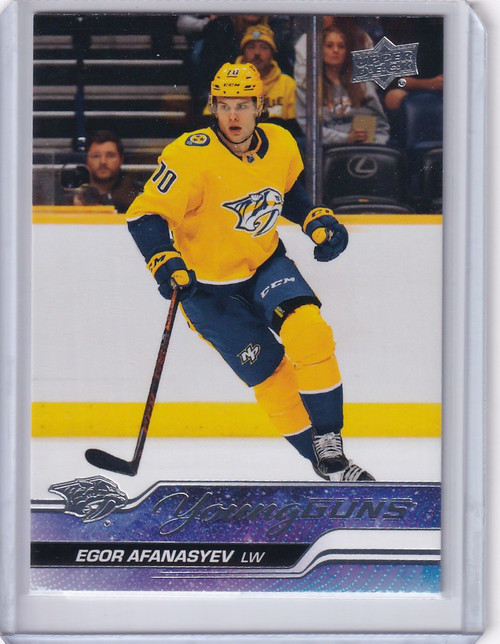 2023-24 Upper Deck Series 1 Young Guns #226 Egor Afanasyev - Nashville Predators