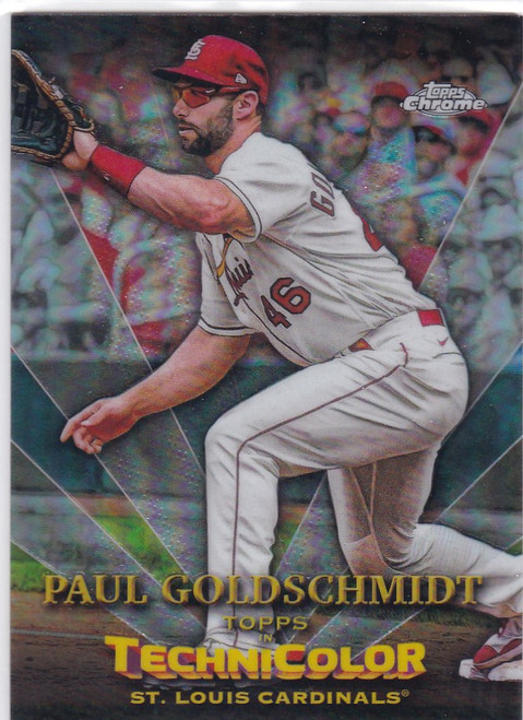 2023 Topps Chrome #TT-15 Paul Goldschmidt Technicolor insert card St Louis Cardinals