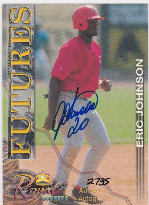 2001 Royal Rookies #31 Eric Johnson Futures Autographs /6995