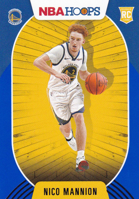 2020-21 NBA Hoops #248 Nico Mannion BLUE RC Golden State Warriors