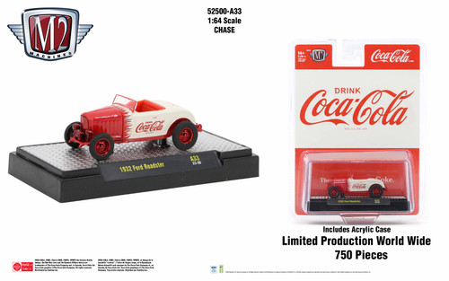 M2 Machines Coca-Cola Release A33 1932 Ford Roadster CHASE