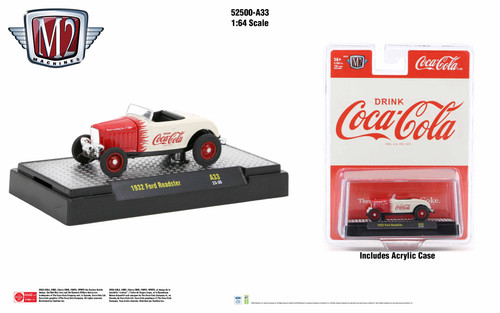 M2 Machines Coca-Cola Release A33 1932 Ford Roadster