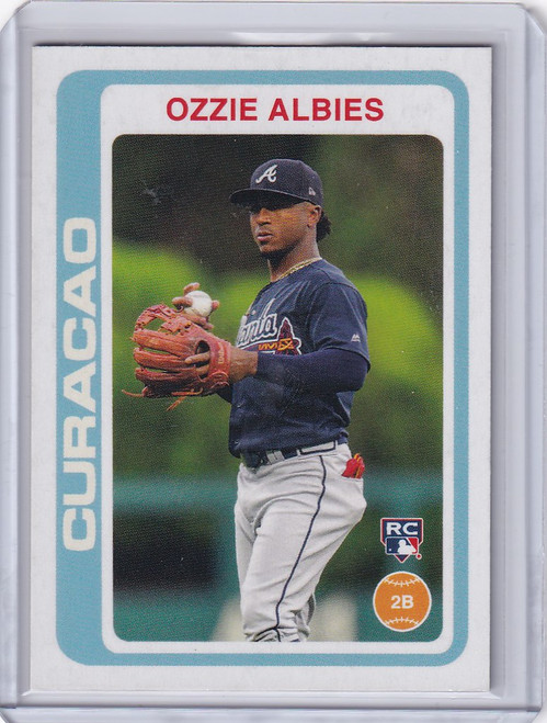 2018 TOPPS THROWBACK THURSDAY #109 OZZIE ALBIES ATLANTA BRAVES