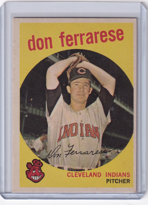 1959 Topps Baseball #247 Don Ferrarese - Cleveland Indians