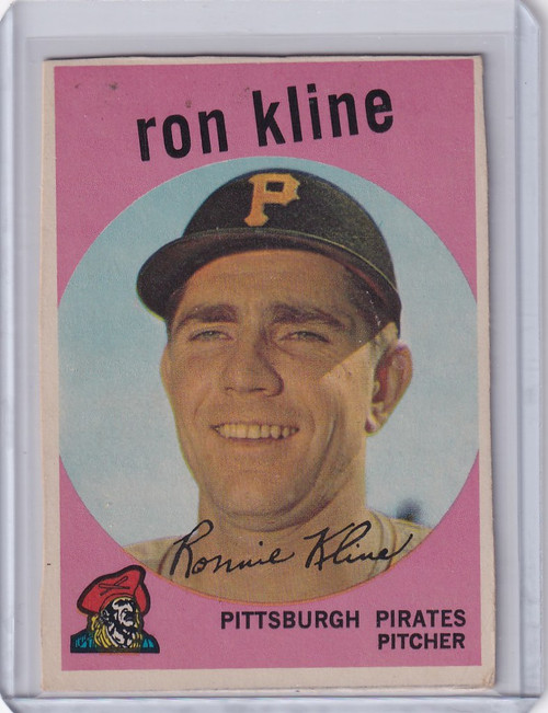 1959 Topps Baseball #265 Ron Kline - Pittsburgh Pirates