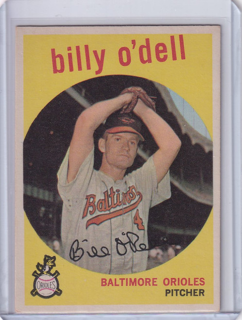 1959 Topps Baseball #250 Billy O'Dell - Baltimore Orioles